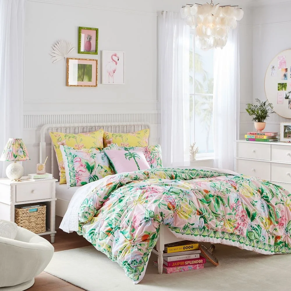 NWT Lilly Pulitzer Via Amore King Duvet Cover + 2 Standard Shams
